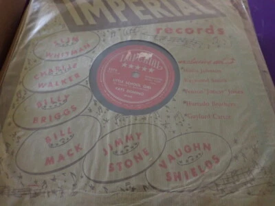 N- NOS 78 10" Fats Domino Imperial 5272 You Done Me Wrong Little School Girl - Image 1 of 3