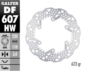 Galfer Disco Freno Posteriore SHARK FIXED 220X5MM KTM 250 EXC / 4T 2004 - Imagen 1 de 1