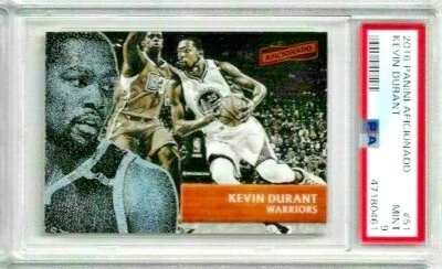 2016 Panini Aficionado Kevin Durant PSA 9 - Image 1 of 2