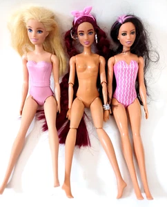 Mattel Barbie Fashion Dolls Set Of Three Doll Accessories Play Bundle Official - Picture 1 of 12