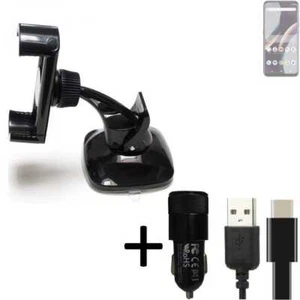 Pour BLU G73 Support téléphone voiture + CHARGEUR titulaire mount holder - Afbeelding 1 van 6