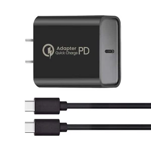 For iPad Pro iPad Air iPhone 15 Pro Max Plus Fast USB C Cable Wall Charger Cord - Picture 1 of 19
