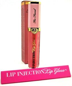 Too Faced Lip Injection Power Plumping Lip Gloss SHADE GLOSSY & BOSSY Tingle NIB