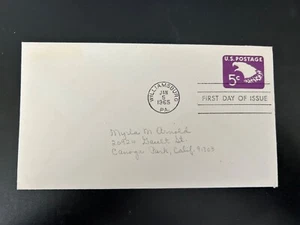 US Stamps SC# U550 Eagle 5c Stamped Env. FDC 1965 - Picture 1 of 1