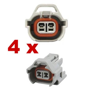 Fuel Injection Connectors - NIPPON DENSO (4 x Female) injector plug tuning fcc - Picture 1 of 3
