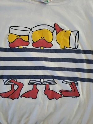 BJ FROG Ducks Sailors Sleeveless Shirt Women's XL Vintage 1987 Classic 80s - Image 1 of 4