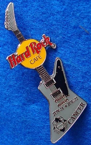 TOKYO CANCER CRAB ZODIAC ASTROLOGY BIRTHDAY EXPLORER GUITAR Hard Rock Cafe PIN - Picture 1 of 1