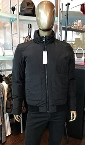 Versace Collection Negro Sólido Puffer - Imagen 1 de 7