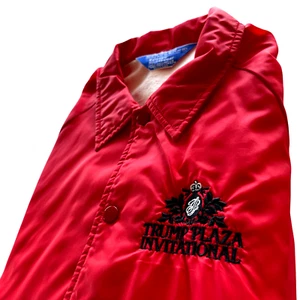 Chaqueta Trump Plaza International Casino Resort Para Hombre XL Gris Cremallera De Colección - Imagen 1 de 9