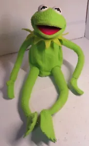 RAR Vintage Plüsch Muppets Kermit der Frosch 20 Zoll Ganzkörper Handpuppe verdrahtete Gliedmaßen - Bild 1 von 24