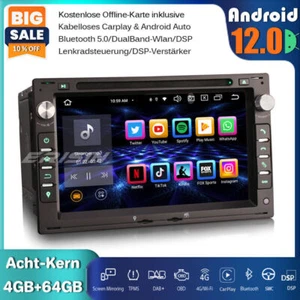 DAB+Android 12 Autoradio GPS DVD für VW Golf 4 Passat T5 Polo Sharan Peugeot 307 - Bild 1 von 21