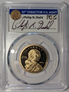 2001 S $1 Native American Dollar PCGS PR 70 DCAM Rare Diehl Signed - Picture 1 of 4