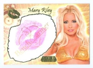MARY RILEY "KISS CARD" BENCHWARMER GOLD 2007