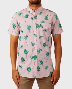 Camisa para hombre Rip Curl Torrey manga corta rosa grande - CSHKW7 - Imagen 1 de 2