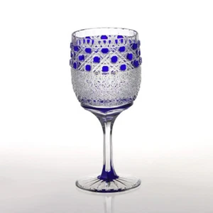 Edo Kiriko (Cut Glass): Wine Glass - Picture 1 of 9