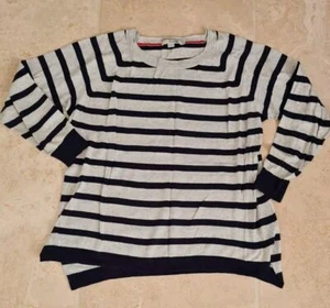 BODEN LADIES COTTON CREW NECK STRIPED JUMPER SIZE 20 EXCELLENT CONDITION T21 - Picture 1 of 3