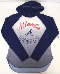 Atlanta Braves Women's M GIII 4her Showjump Long Sleeve Tee Shirt 904 - Picture 1 of 3