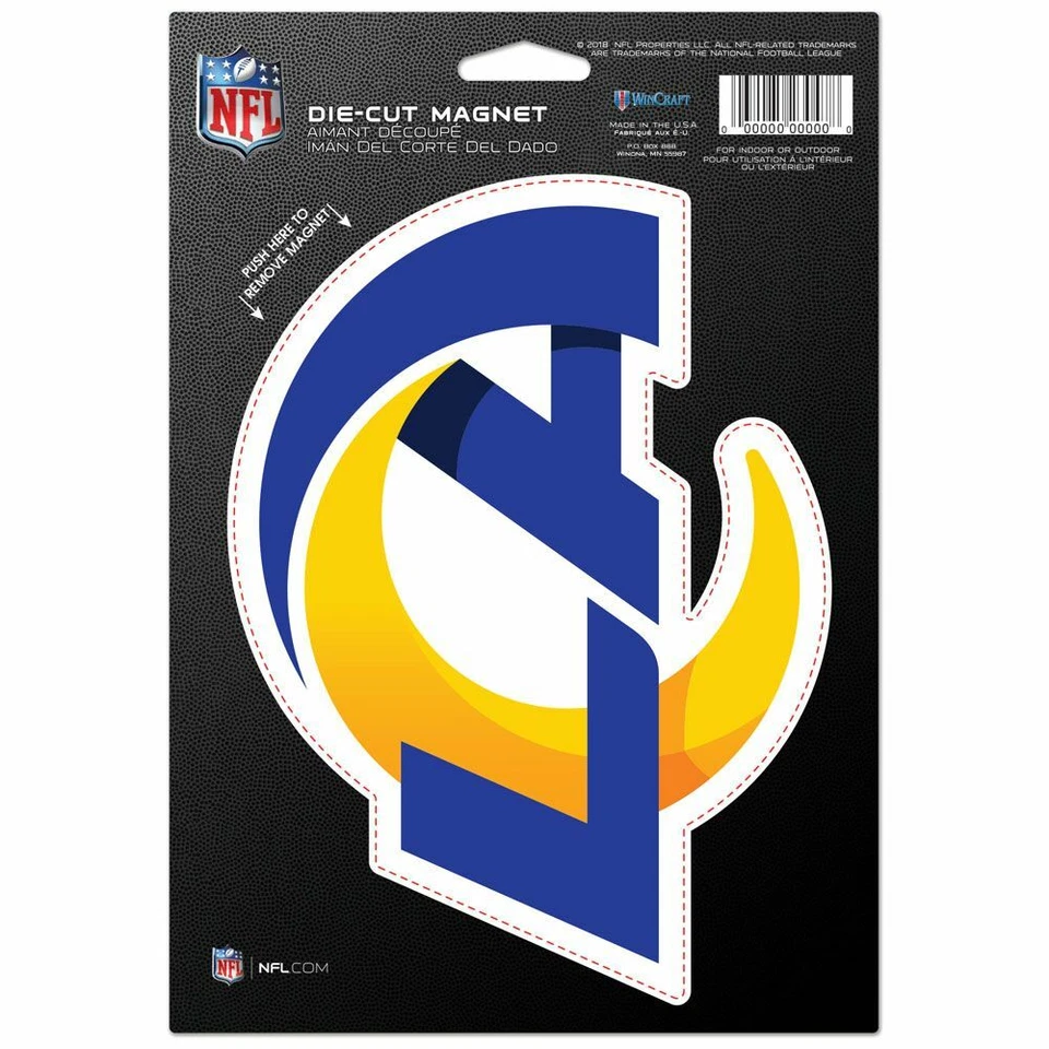 LOS ANGELES RAMS OFFICIAL LOGO DIE CUT MAGNET NEW WINCRAFT 👀 - Image 1 of 1