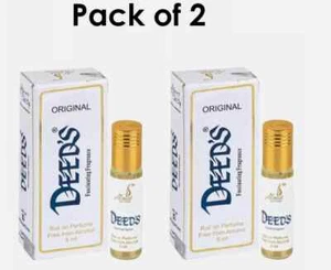 Dove Soap Fragrance Unisex Perfume Body Oil Roll On Attar 0.27 OZ Pack of 2 - Picture 1 of 4