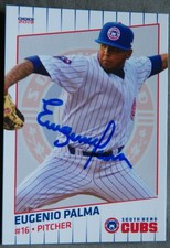 Chicago Cubs Eugenio Palma Signed 2019 Choice South Bend Cubs Card Auto