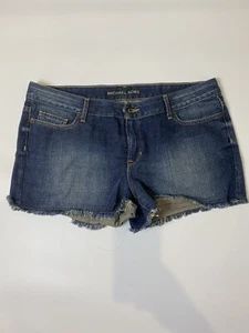 Michael Kors Jeans Cut-Offs Mid-Rise Blue Denim Stretch Shorts Womens Size 8. - Picture 1 of 5