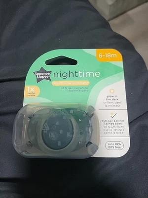 Tommee Tippee Pacifier 6-18 m Night time Blue BPA Free - Image 1 of 2