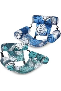 Paquete de 2 sillas flotantes inflables para piscina SLOOSH para adultos - Imagen 1 de 7
