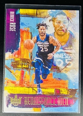 Derrick Rose 2018-19 Panini Court Kings Renaissance Men #38 Timberwolves Bulls Foto 1 de 2