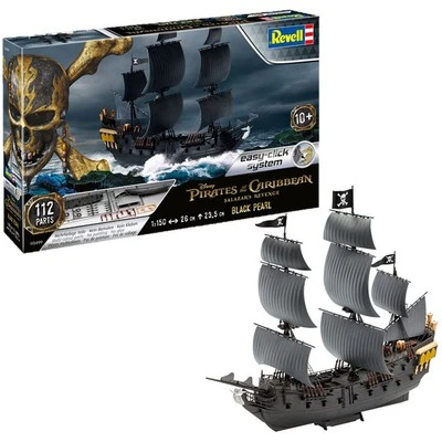 Revell 05499 Easy-Click Black Pearl Pirates of The Caribbean Model Kit 1/150 - Image 1 of 4