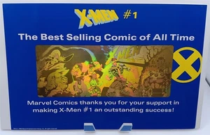 1992 X-MEN #1 GOLD HOLOGRAM THANK YOU RETAILER PROMO COMIC SHOP ONLY RARE RARE!! - Picture 1 of 3