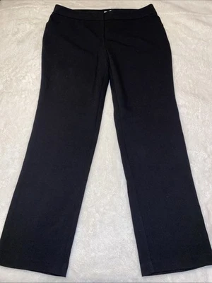 Pantalones de vestir Charter Club Pant Shop clásicos rectos para mujer talla 16 36x31 negros Foto 1 de 4