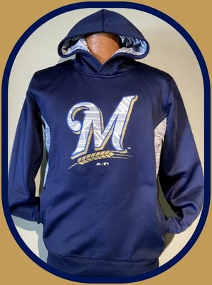 MILWAUKEE BREWERS MAJESTUOSA JUVENTUD XLARGE 18 SUDADERA CON CAPUCHA COMO NUEVA Foto 1 de 4