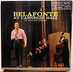 Belafonte - At Carnegie Hall-1959 RCA Victor LOC-6006 Double Mono Vinyl LP Album - Picture 1 of 11