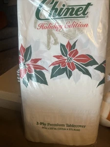 NIP Chinet Tablecover Holiday Edition Premium Strength 3 Ply Paper 54 x 107 - Picture 1 of 6