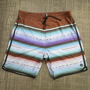 Outerknown Apex Trunks Herren 34 Boardshorts Baja Stripe Southwest Kelly Slater - Bild 1 von 23