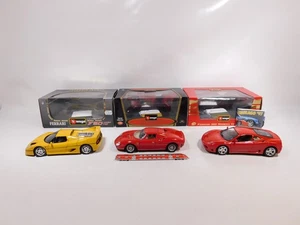 DY994-6# 3X Bburago 1:18 Model Ferrari 3033 250 3378 360 3382 F50 SG/Mint (OVP) - Picture 1 of 5
