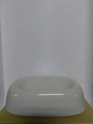 NEW SPRINGS LIGHT GRAY CERAMIC SOAP DISH - Image 1 of 3