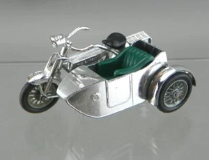 Vintage Matchbox Lesney Models Yesteryear #8 MOY 1914 Sunbeam Sidecar Motorcycle - Picture 1 of 9