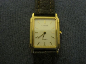 #385 ladys gold plate LASSALE quartz watch - Picture 1 of 6