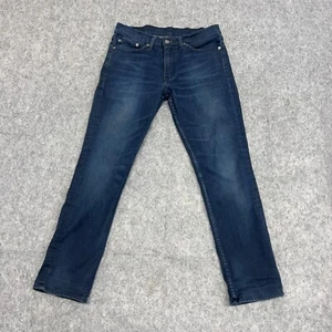 Levis 511 Jeans Mens 32x28 Blue Straight Mid Rise Hemmed Causal Denim TAG 32x32 - Picture 1 of 17