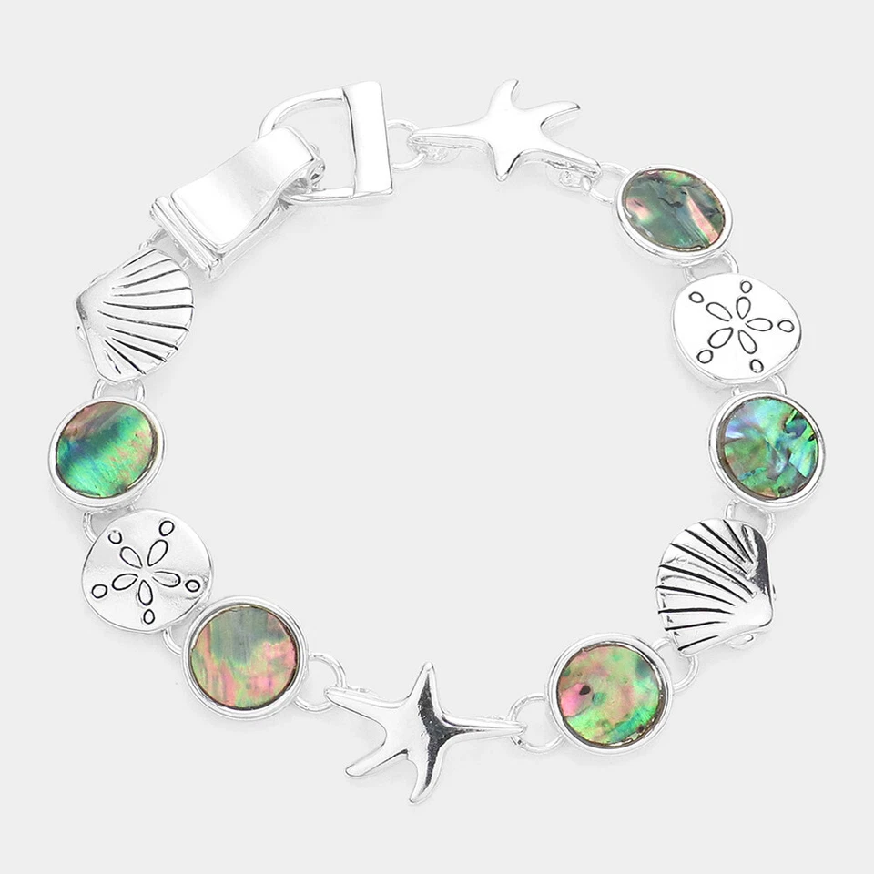 Pulseira Abalone Shell Starfish Link - Imagem 1 de 1