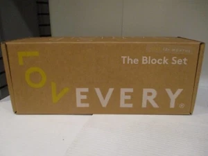 LOVEVERY The Block Set Ages 18+ Months Builds Problem Solving Skills Wood - Picture 1 of 2