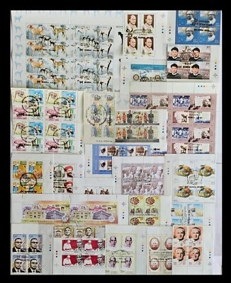 INDIA 2005 USED STAMP YEAR PACK T/L BLOCK OF 4+3 USED M/S ALL FIRST DAY CANCELS. - Image 1 of 4