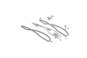1266782130 REAR WINDSHIELD W126 300SE 300SDL 420SEL 560SEL 350SDL 500SEL 500SE - Bild 1 von 1