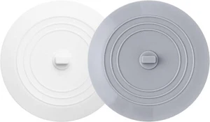 Silicone Floor Drain Plug: Rubber Water Stopper-Cover Kitchen Bath Tub Sink 2PCS - Picture 1 of 9