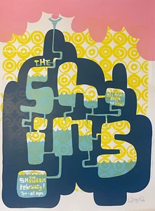 THE SHINS Seattle Showbox Silkscreen Print by Jessie LeDoux - Picture 1 of 10