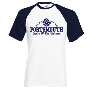 Portsmouth - Centro del Universo - Camiseta de béisbol de manga corta retro - Imagen 1 de 3