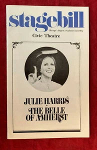 THE BELLE OF AMHERST CHICAGO TEATRO CÍVICO 1977 ESCENARIO BILLETE COMO NUEVO - JULIE HARRIS - Imagen 1 de 2
