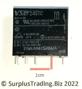 Takamisawa (Fujitsu) VSB 24STC Relé de Potencia Spdt 16A - Picture 1 of 3