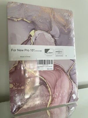 Capa dura para Apple Macbook Pro 15 polegadas aparência mármore capa capa e teclado - Imagem 1 de 4